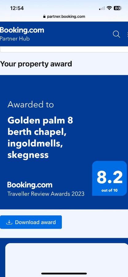 Golden Palm 8 Berth Chapel Saint Leanords, Ingoldmells, Skegness Caravan Extérieur photo